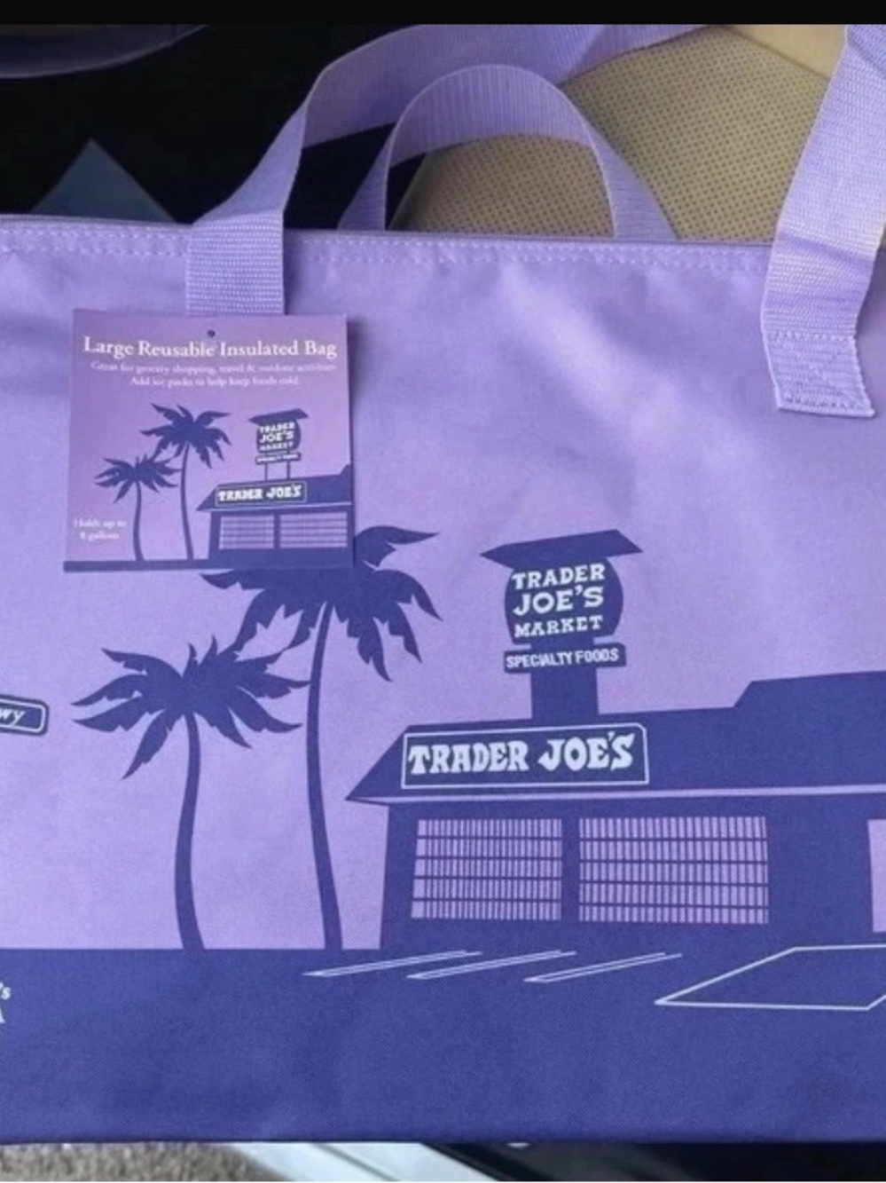Lavender Reusable Insulated Tote